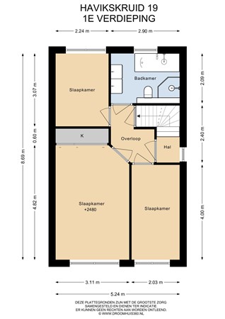 Floorplan - Havikskruid 19, 6181 MR Elsloo